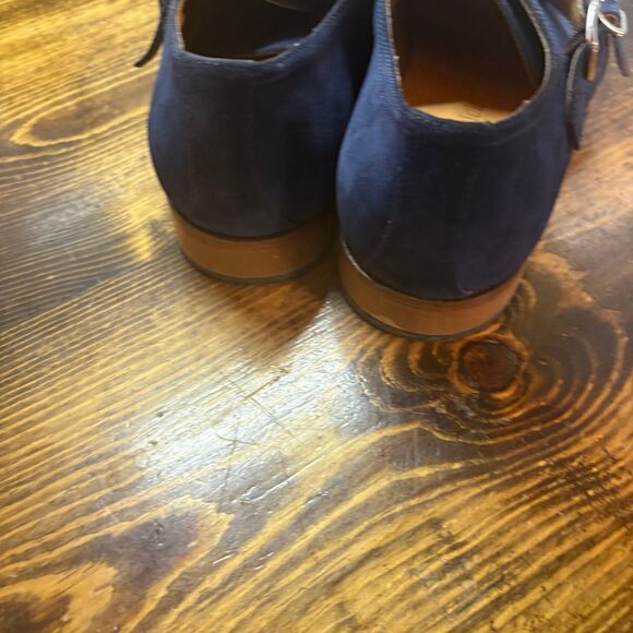Paul Fredrick ‎ Navy Blue Oxfords Size 10 main image 5